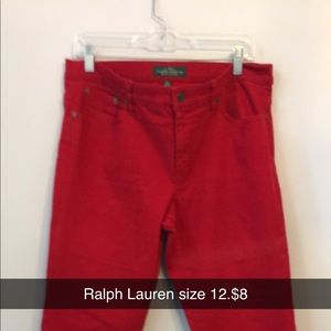 Red jeans